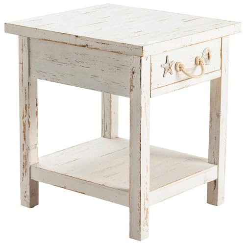 Pemberly Row PR-4753-2217350 Coastal Wood End Table cover