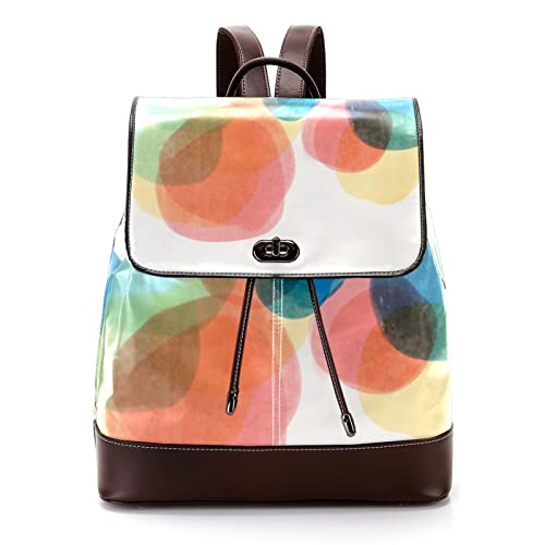 Sac à dos cuir synthétique multicolore idéal pour le bureau les cours et les sorties urbaines