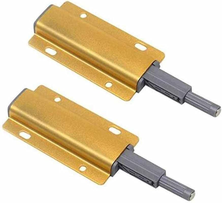 2PC Furniture Cabinet Door Rebound Magnetic Drawer Latch Closer Hardware Catches Stopper for Wardrobe Cupboard