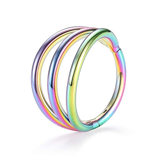 AROWRO �Z�v�^���N���b�J�[ �_�u���g���v���I�[�v�� �X�^�b�N 16G 18G 8mm 10mm 316L �T�[�W�J���X�`�[�� �X���[�p�[ �C�������O �w���b�N�X ���b�N �R���` � �_�C�X �g���K�X �C�������O �m�[�Y�s�A�X �W���G���[