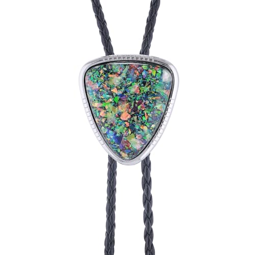 Image of Btilasif Bolo Tie for Women, Scorpion Bolo Tie Vintage Western Cowboy Stone Leather Neckties, Cowboy Gifts for Men