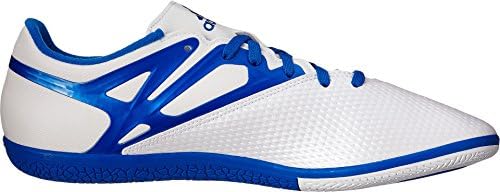 adidas Performance Men's Messi 15.3 Indoor Soccer Shoe, White/Prime Blue S12/Core Black, 9 M US | Image 2