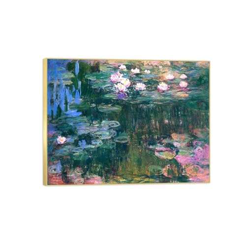 Tableaux sur Toile Nénuphars pour Sublimer Votre Décoration Murale de Salon Moderne