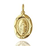 [ディーヴァス] k18 ペンダントトップ 18金 ネックレストップ ペンダント 18k 18金トップ マリア メダイ L 楕円 ネックレス トップ