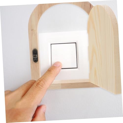 Protector de madera para interruptor, placa embellecedora pintable y autoadhesiva 5