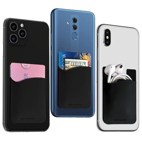 Soporte para tarjeta para la parte posterior del teléfono iPhone Android 3 pack 2