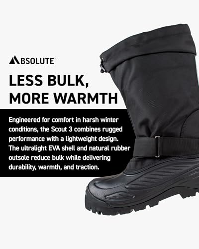 Absolute Scout 3 Tall Snow Winter Boots for Men, Warm, Insulated, Waterproof2