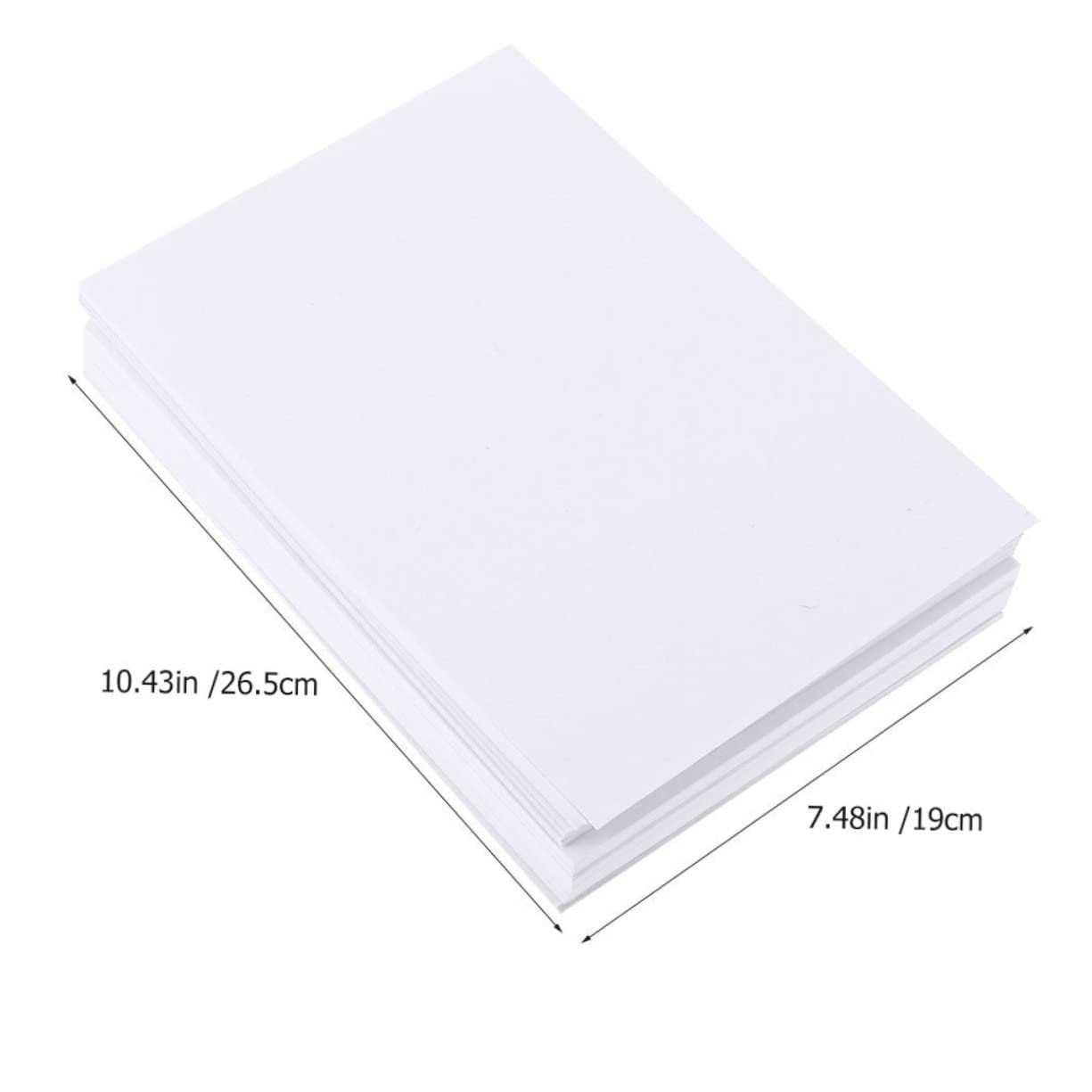 FONDOTIN 100 Blatt Aquarellpapier Weiß für Schüler und Anfänger Malpapier mit Glatter Oberfläche und Widerstandsfähig gegen Knicken zum Zeichnen und Basteln