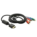 KMD 8 Feet Gold Plated 1080P HD Component Cable Compatible with Sony PlayStation 3