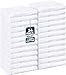 Utopia Towels Salon Towels, 24 Pack (Not Bleach Proof, 16 x 27 Inches, White) Hand Towels, Gym Towels