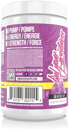 Ryse | Loaded Pre V1 Pre-Workout Powder | Kool-Aid Grape | 30 Servings - 1