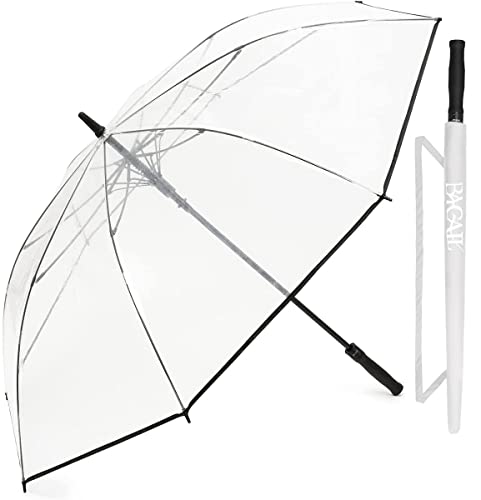 Bagail Golf Umbrella 68/62/58 Inch Large Oversize Double Canopy Vented Automatic Open Stick Umbrellas For Men And Women (Clear, 62In) #TOP13