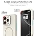 Vanxiliiy for iPhone 16 Pro Max Liquid Silicone Case with Invisible Camera Ring Stand Compatible with Magsafe, Slim Metal Buttons Anti-impact Magnetic Protective Case for iPhone 16 Pro Max 6.9