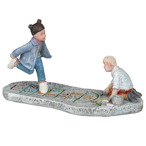 Luville Personajes Juego de rayuela de resina "Rayuela Molendam" 8x3.5xh4.5cm