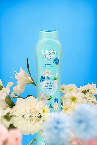 Tulipán Negro – Gel de Baño Hidratante Jazmín Musk 650 ml | Fragancia Floral Duradera | Cuidado Corporal Diario