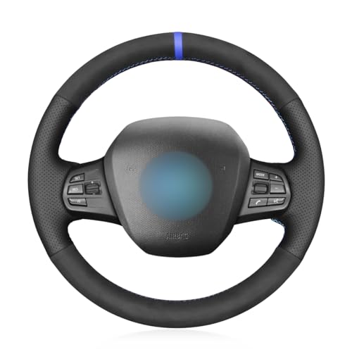 MEWANT for BMW i3 Steering Wheel Cover for BMW i3 2013-2022 Steering Wheel Wrap Hand-Stitched for BMW I3 Accessories