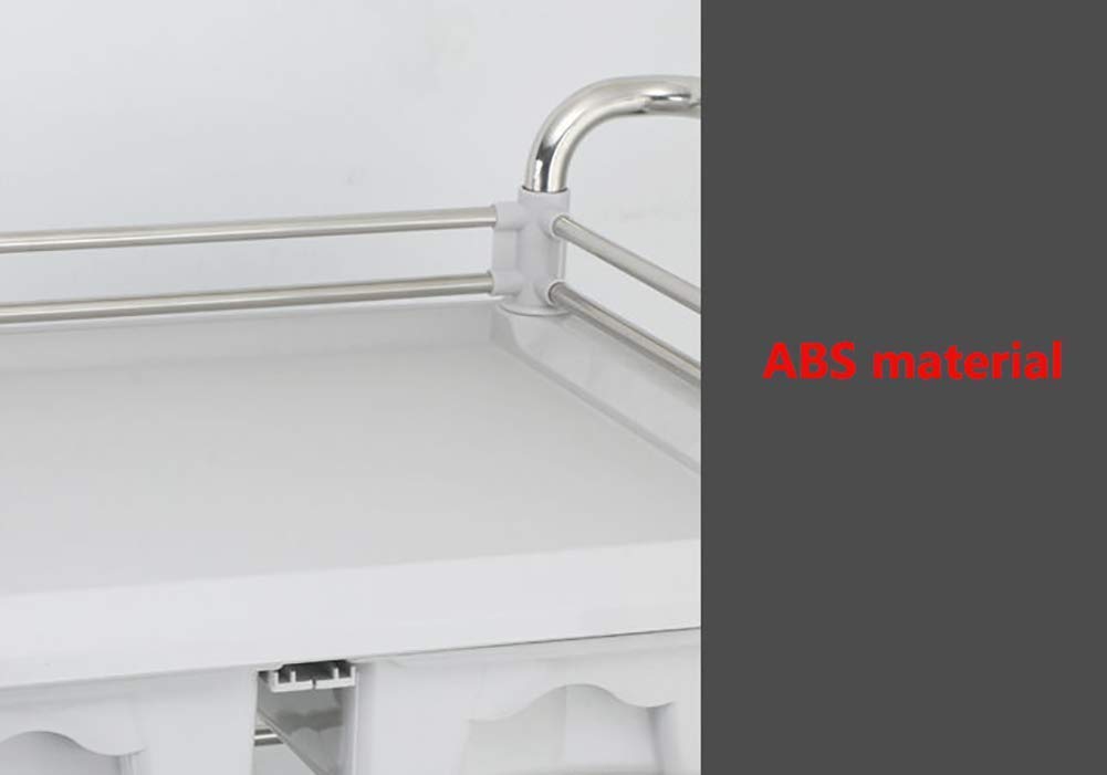 Carrello Carrelli A Mano Mobili Carrello Di Servizio Domestico Carrello Per Strumenti Utilitari In Acciaio Inossidabile Per, Carrello Per Attrezzi Per Salone Di Bellezza A 2 Ripiani Con Ruote Frenanti