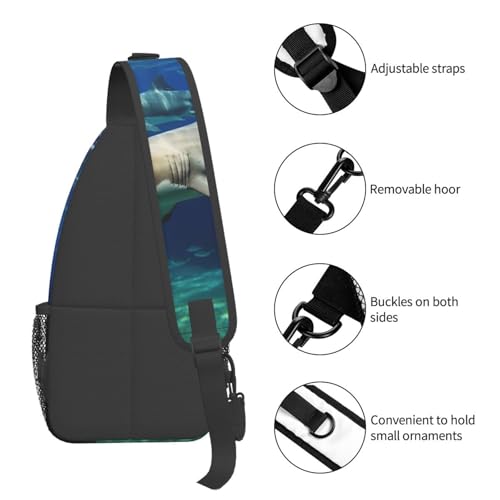 Bolso cruzado Two White Sharks para hombre y mujer miniatura 5