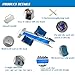 Vaolvpant Aluminum Starting Blocks with 6° Adjustable Angle for Runners Track and Field 25 Inch Portable High-end Premium Equipment Blue