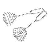 PAMINGONO Edelstahl Eierquirler Schlagbesen Mit Quadratischem Griff Ideal Zum Mixen Und Aufschäumen Von Eiern Und Sahne