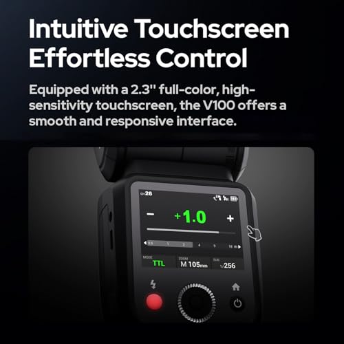 Ficha técnica Godox Flash de cámara V100C con kit AK-R1 100 W - Fernando Cortés Ficha técnica Godox Flash de cámara V100C con kit AK-R1 100 W - Fernando Cortés