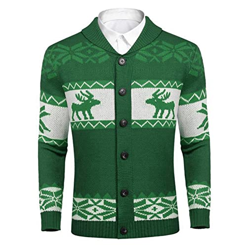 Cardigan de Noël pour homme idéal pour vos soirées festives en famille