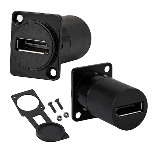 PENGLIN 2PCS Conector Displayport 1.4 Panel Mount miniatura 1