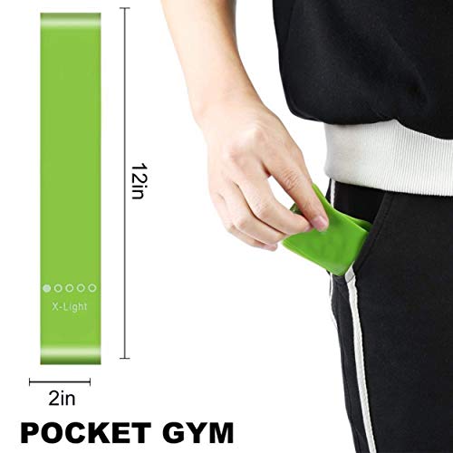 Image of Fashnex Resistance Band for Workout for Men and Women with Exercise Bands Workout Guide, Mini Loop Resistant Band for Toning Booty HIPS Glutes Thighs Legs Abs at Home or Outdoors.