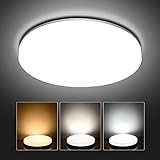 wohnzimmer lampe decke led dimmbar 【Energiesparende und stark wiederhergestellte Beleuchtungsfarbe】 Energieeffiziente 24 W als Ersatz für 200 W Glühlampen / Leuchtstofflampen sparen 85% Ihrer Stromrechnung. Dauer über 35.000 Stunden. Die LED-Deckenleuchten haben eine CRI85 + -Bewertung. Dadurch kann das Licht der wahren und ursprünglichen Farbe des Objekts näher gebracht werden, wodurch eine genauere und lebendigere Beleuchtung als bei anderen Beleuchtungsalternativen erzielt wird.