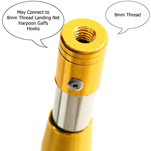 image for Ledytech 4.9-26.2 Ft Telescopic Locking Fishing Rod Harpoon Pole Gaffs