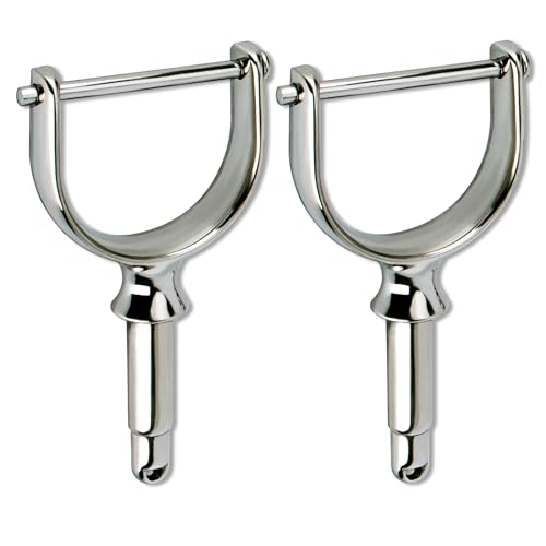 XinKunmarine Stainless Steel Oarlock Sockets Boat Paddle Holders Adjustable Oarlock Horns Rowlock Oarlock for Shaft Marine Yacht