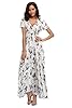 Ferrendo Women's Floral Maxi Dress Button Up Split... #3