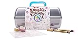 Caboodles On-The-Go Girl Makeup Box, Grey - Doodle Edition, Hard Plastic Makeup Organizer Box, Built-In Mirror, Secure Latch for Safe Travel, Spacious Storage for Large Items