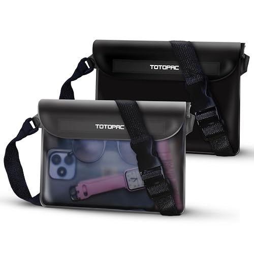 TOTOPAC 2-Pack Waterproof Fanny Pack, Phone Pouch with Waist Strap,