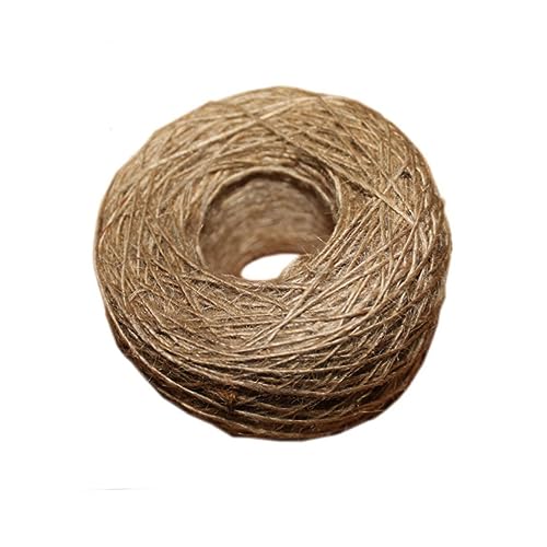 Uonlytech Natural Jute Twine Sisal String for DIY Crafts Gardening Industrial Packing and Photo Displays Durable Brown Twine for Bundling and Home Decor