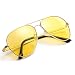Myiaur Night Driving Glasses, HD Vision Yellow Glasses, for Fashion Men & Women - Polarized Lens Anti Glare (gold frame yellow night driving glasses)