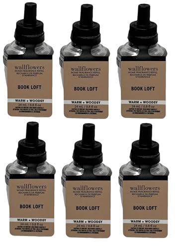 Bath and Body Works Wallflower Refills Home Fragrance - Pack of 6 (Book Loft)