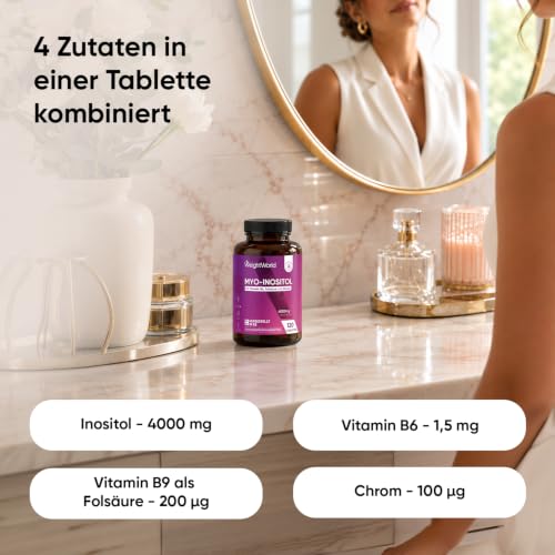 WeightWorld Myo Inositol 4000 mg Tabletten - 120 vegane Tabletten – Ansicht 2