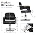 Diophros Barber Chair for Hair Stylist, Heavy Duty Hydraulic Salon Shampoo Chair with Footrest, 360 Degree Swivel Hair Chair, Spa Beauty Equipment for Hair Stylist, Barbershop