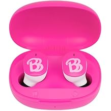 Barbie Wireless Earbuds for Kids, Bluetooth Earbuds with Charging Case