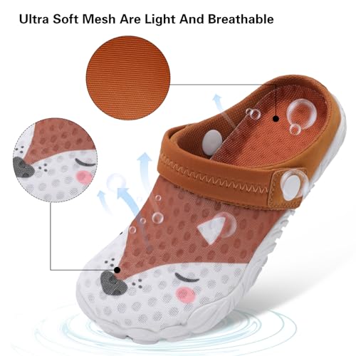 Besroad Outdoor Beach Water Shoes Athletic Swimming Sandals House Slippers For Kids Girls Boys Fox 13.5 Little Kid thumb #4