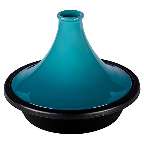 LE CREUSET Tajine de Hierro Fundido, Redondo, diametro 27 cm, Apto para Todas Las...