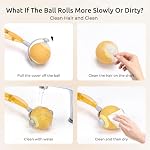 Cat Toys for Indoor Cats, Interactive Cat Toy Ball with Pom-Pom Tails, Automatic Cat Toy Self Play Exercise Toy to Relieve Boredom for Kitten & Adult Cats (Orange) - Image 6