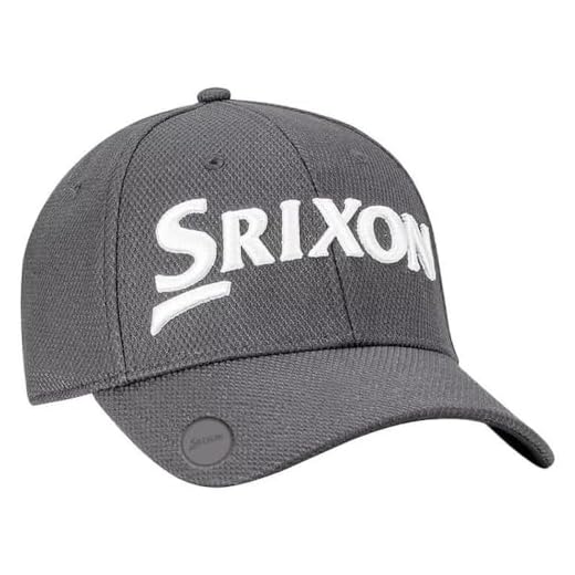 Srixon Ball Marker Cap Golf Cap 2023 (Grey/White), Grey White, One Size