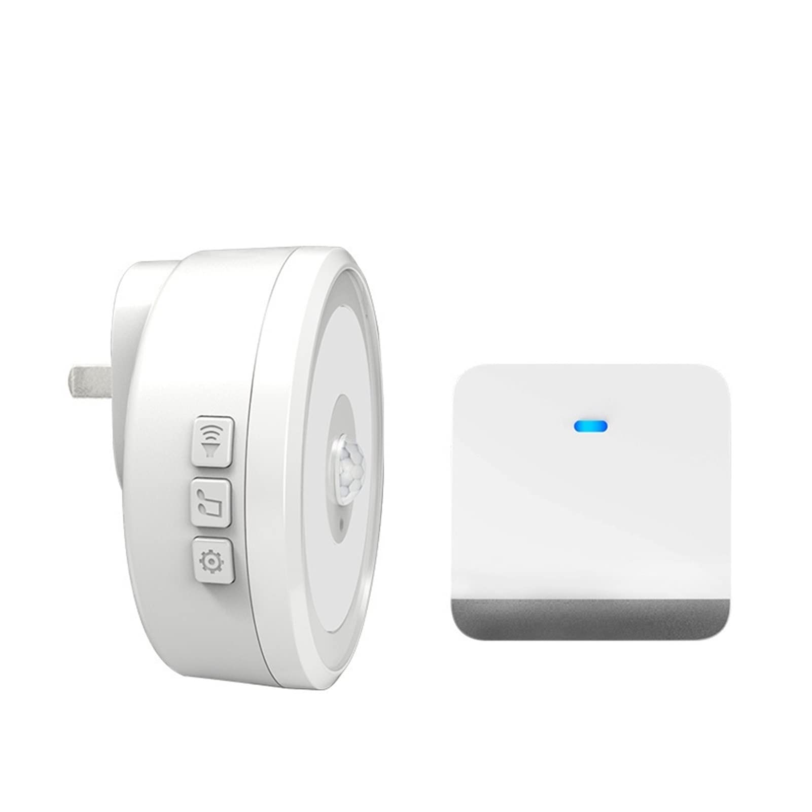 Timbre inalámbrico autogenerado con luz nocturna, timbre inteligente para el hogar, música, flash