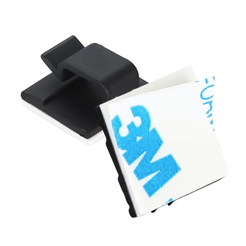 50PCS Clips Adhesivos para Gestión de Cables Eléctricos, Organizador de Cables para Pared, Uso en Coches, Oficinas y Hogares, Negro, Pequeño miniatura 3