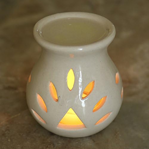Pure Source India Oil Burner for Home, Office, with 1 Tea Light Candle