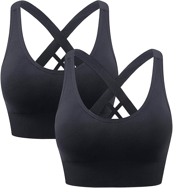 Sujetador deportivo para fitness running y sesiones de yoga