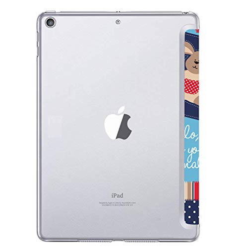 Image of DuraSafe Cases For iPad 9th 2021 8th 2020 7th 2019 Gen [iPad 9 iPad 8 iPad 7 ] 10.2 Inch A2602 A2270 A2197 MK663HN /A MK673HN /A MYN62HN /A Printed Slim Protective PC Clear Flip Back Cover - Puppy Friend