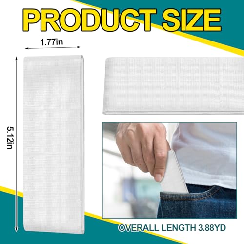 Image of 4 Pack 1.77 in x 10 ft Travel Duct Tape Mini Pocket Size Flat Roll Flexible Heavy Duty Waterproof Tear by Hand for Repair Outdoor Emergency Gear EDC DIY Craft Camping Hiking (White)